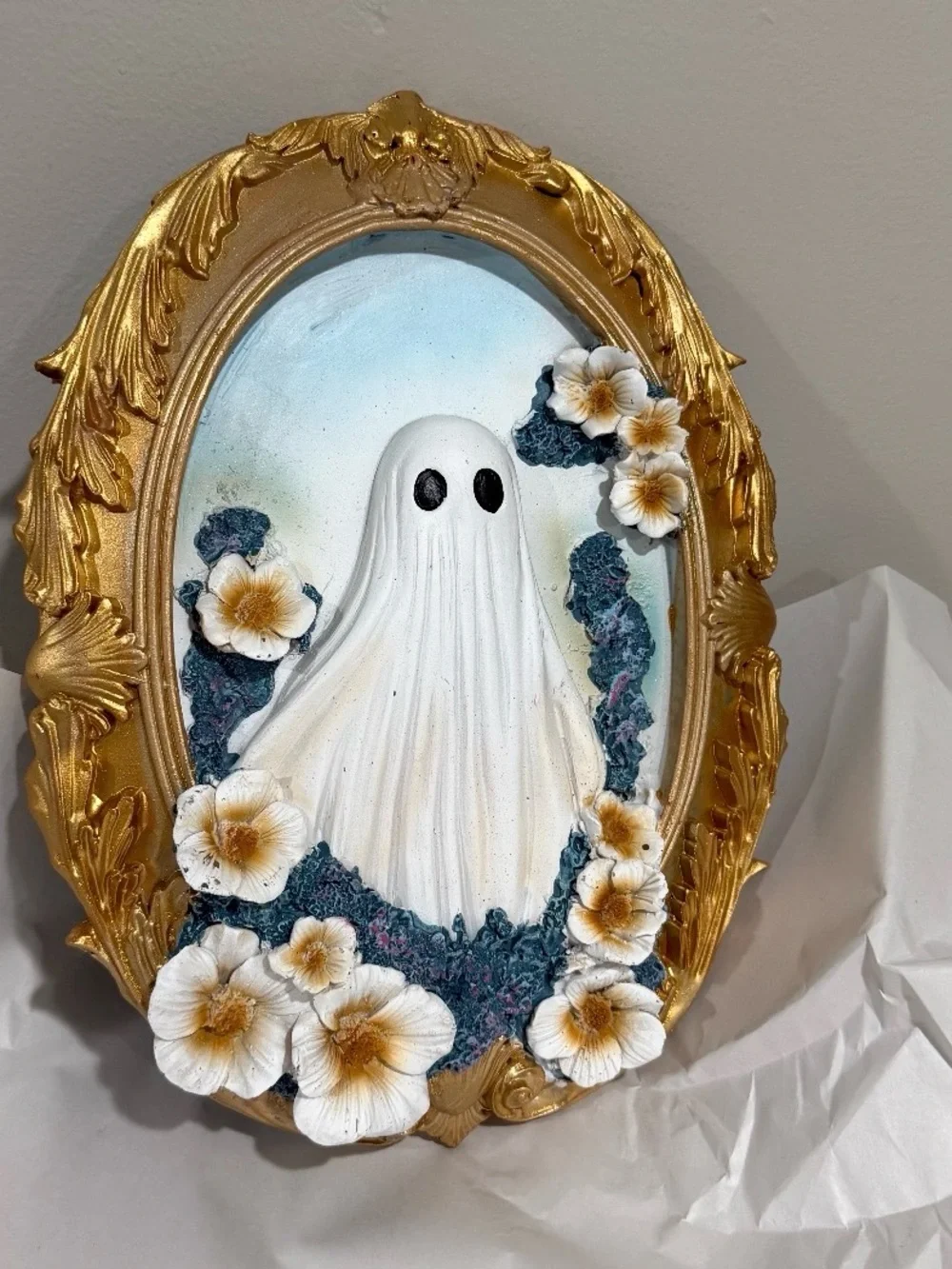 Halloween 3D Ghost in Frame Picture